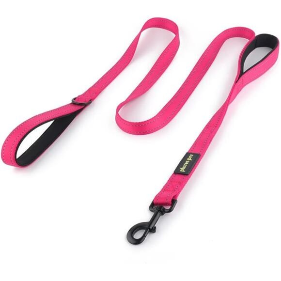 Pet Double Handle Dog Leash 6ft Long, Padded 2 Handle, Heavy Duty, Reflective - Picture 1 of 8